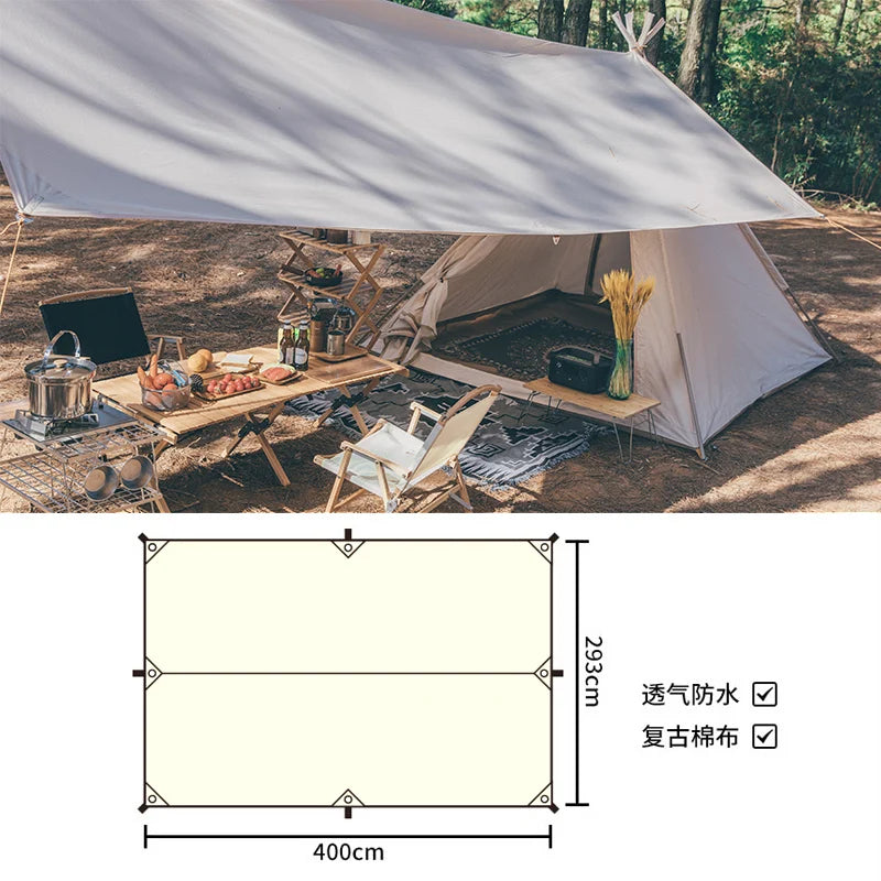 India Bell Tent- 100% Cotton Canvas, Indian Glamping tents waterproof, mold resistant Outdoor Leak-Proof Guaranteed
