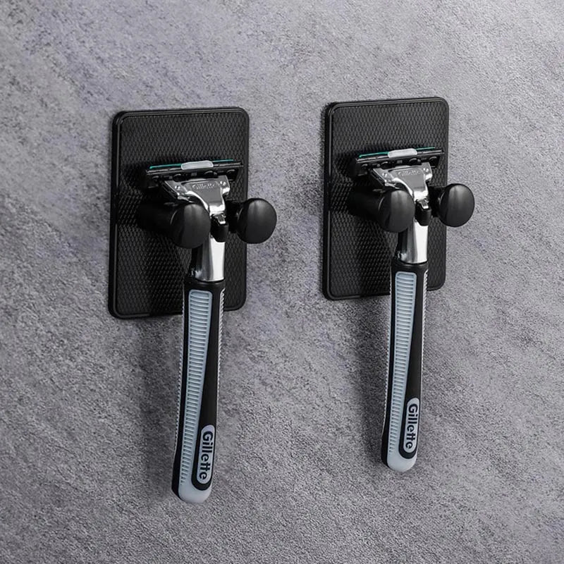 Shaving Razor Holder Shower Wall Razor Holder Storage Rack Men Shaver Shelf Bathroom Wall Hook Hanger Kitchen Adhesive Hook Wall