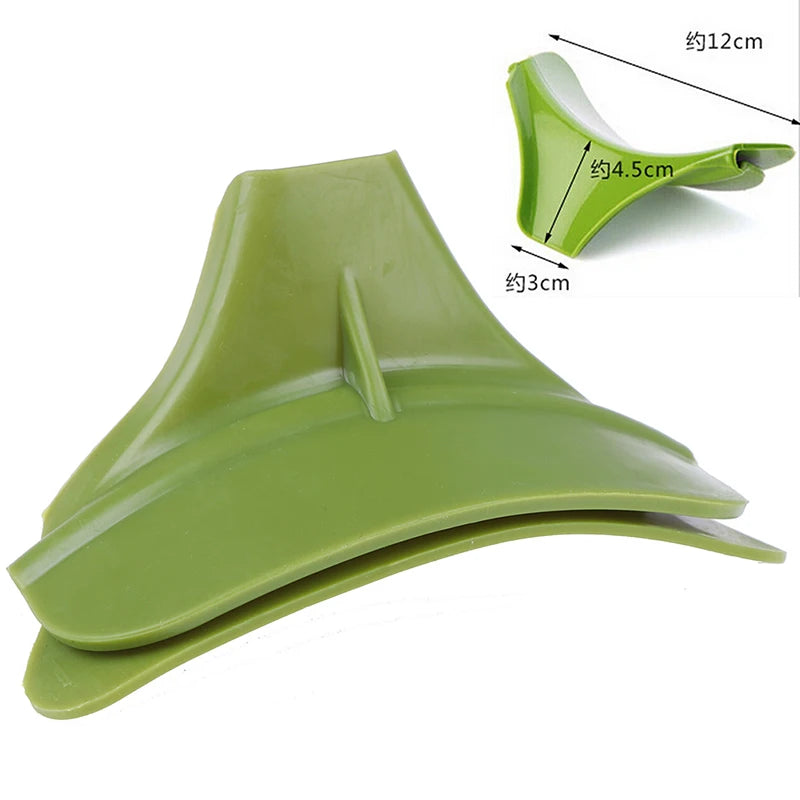 1PCS Silicone Liquid Funnel Pots And Pans Rim Deflector Anti-spill Drain Spout Slip On Mess Cooking Tool Kitchen Utensils