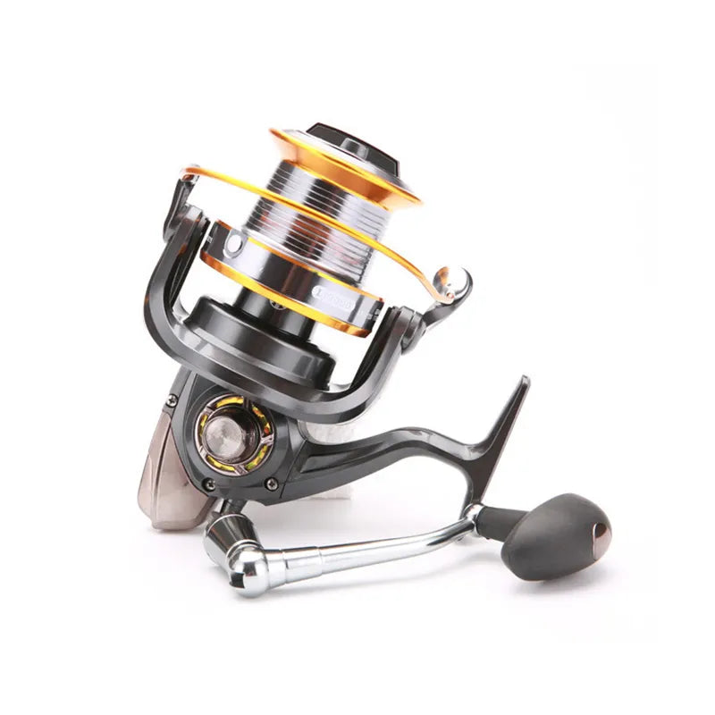 Far Throw Fishing Reel Metal LJ 4000-9000 Series 4+1 BB Bevel Cup Freshwater Reservoir Lure Spinning Fishing Wheel