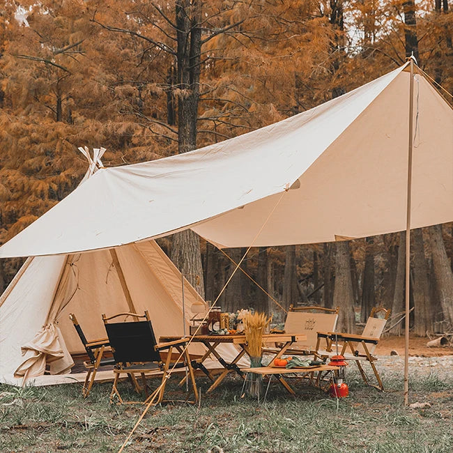 India Bell Tent- 100% Cotton Canvas, Indian Glamping tents waterproof, mold resistant Outdoor Leak-Proof Guaranteed