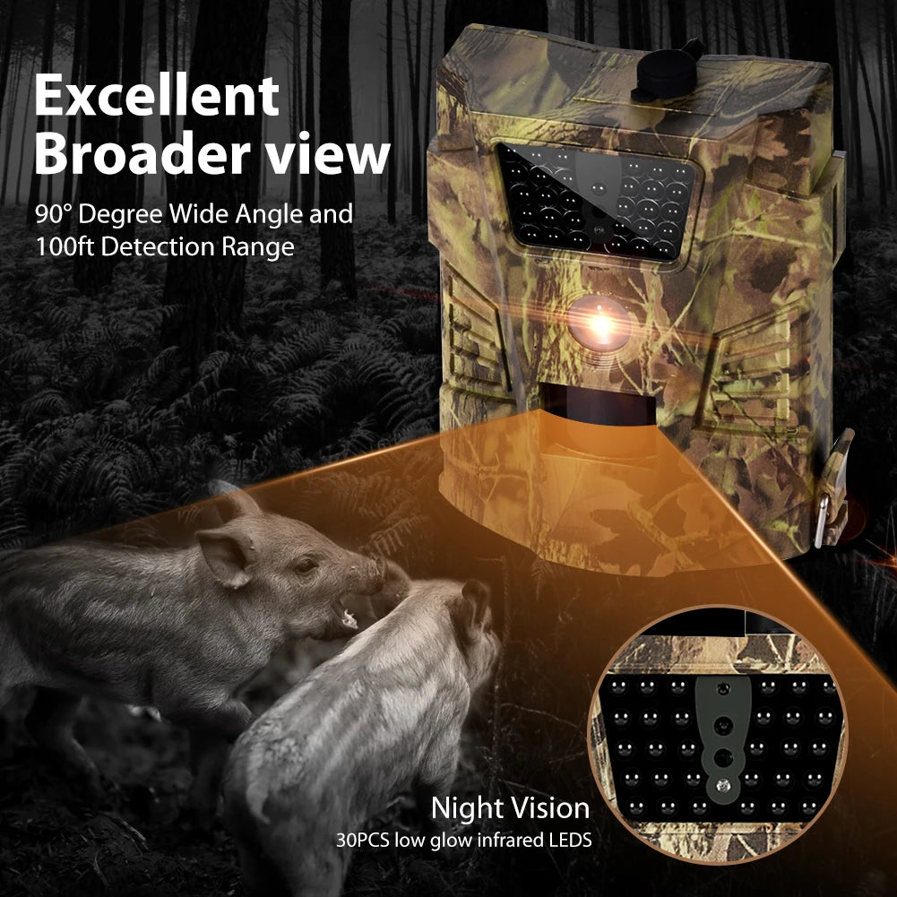 12MP 1080P Trail Hunting Camera Wildcamera Wild Surveillance Night Vision Wildlife Scouting Cameras Photo Traps Track HT001B