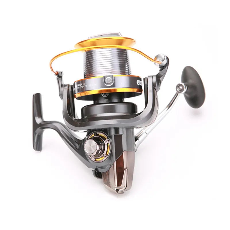 Far Throw Fishing Reel Metal LJ 4000-9000 Series 4+1 BB Bevel Cup Freshwater Reservoir Lure Spinning Fishing Wheel