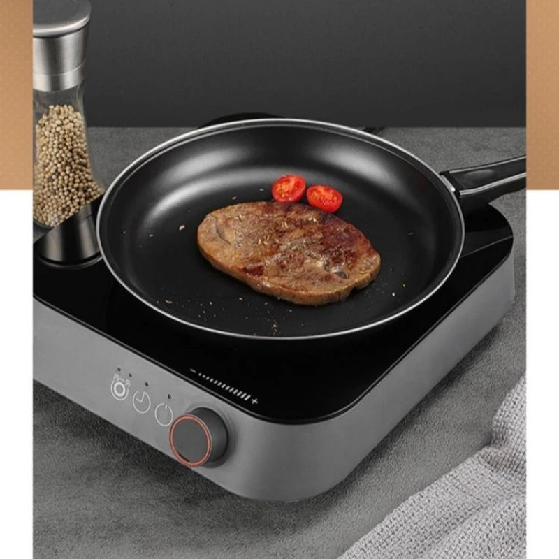 20/25/30cm Frying Pan Cooking Pot Non Stick with Heat Resistant Riveted Handle Large Egg Frying Pan for Gas & Induction Hob