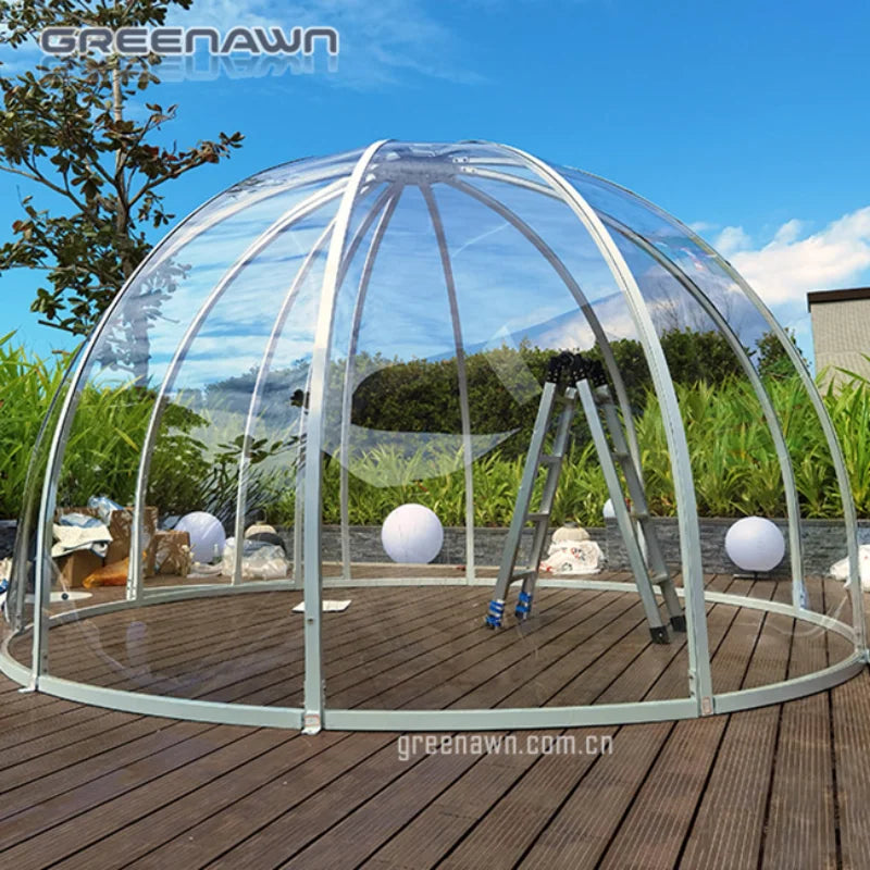 Hot Selling Wind Resistance Pc Polycarbonate Planetarium Dome /Tent Modular Domes Tent Home For Resorts/ Camping Geodesic Dome