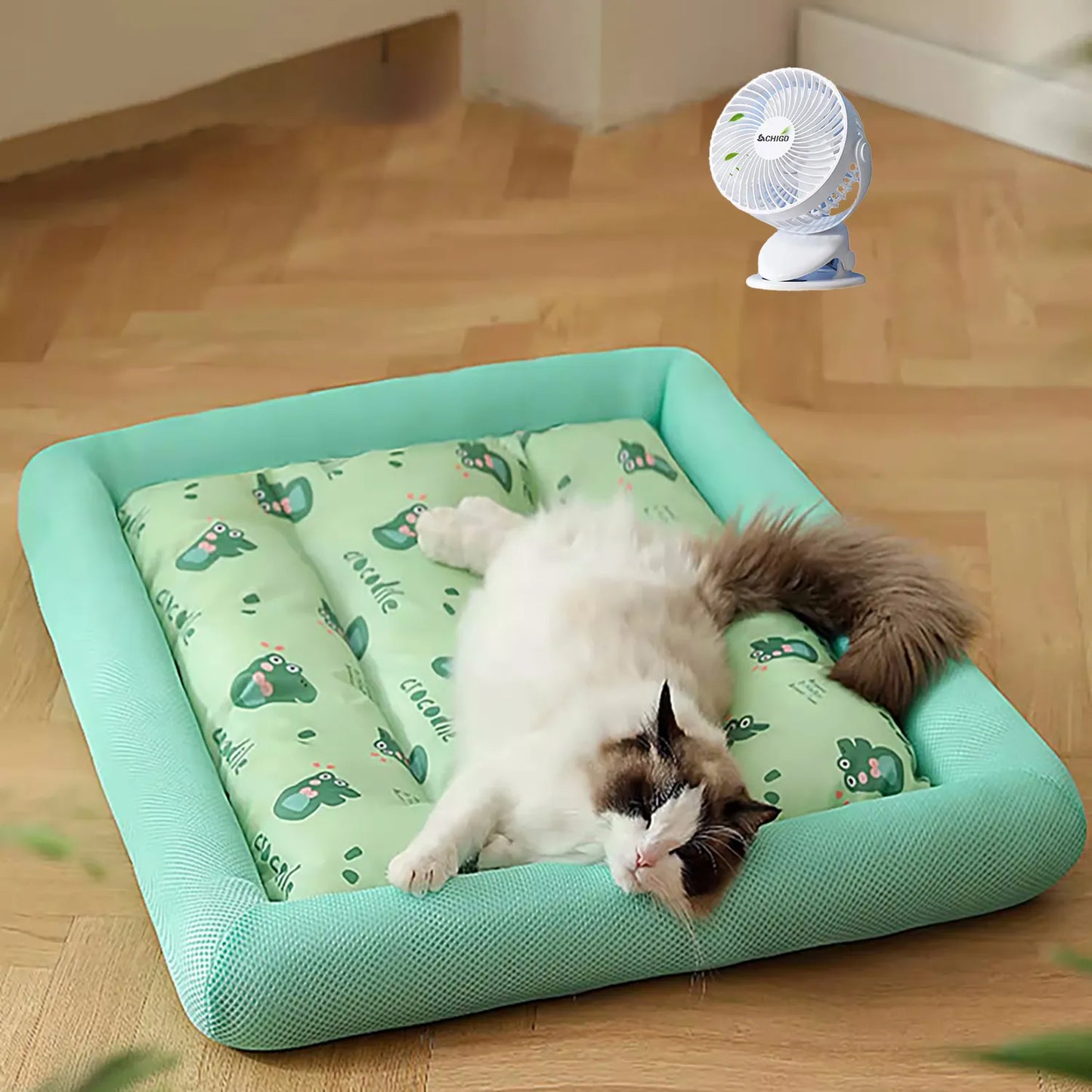 MADDEN Summer Cooling Pet Cat Bed Cushion Ice Pad Dog Sleeping Square Mat for Puppy Dogs Cats Pet Kennel Top Quality Cool Cold