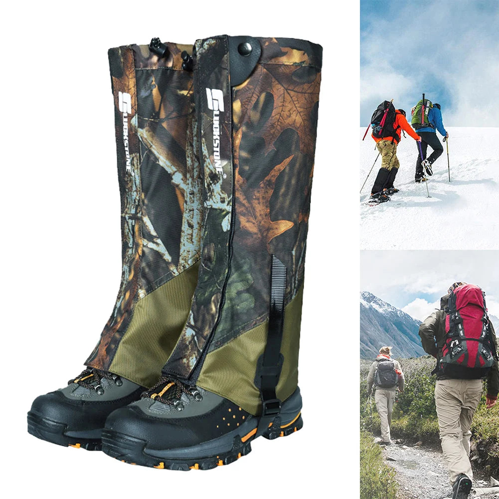 Dustproof Sandproof Leg Gaiters Boot Gaiters For Hunting Skiing Hiking Camping TPU Straps Leg Gaiters Winter Sport Equipment