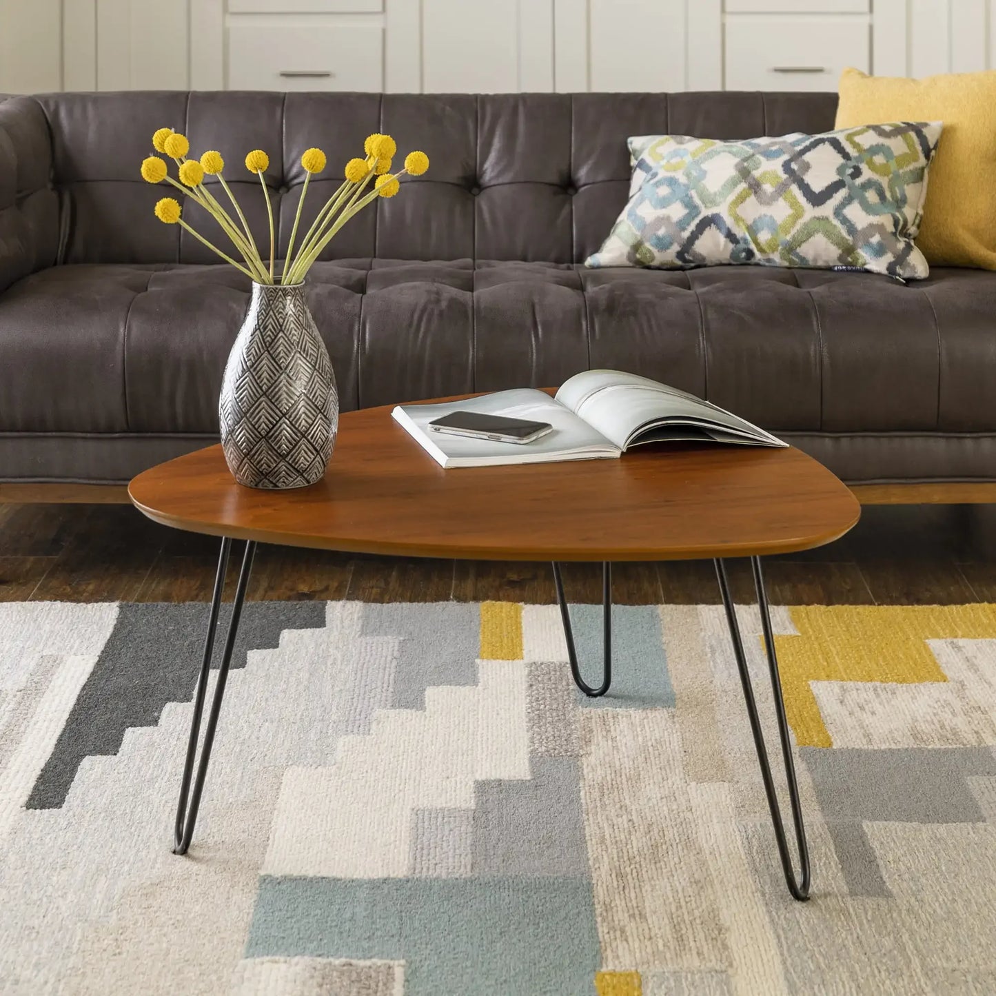 Hairpin Leg Coffee Table, Walnut