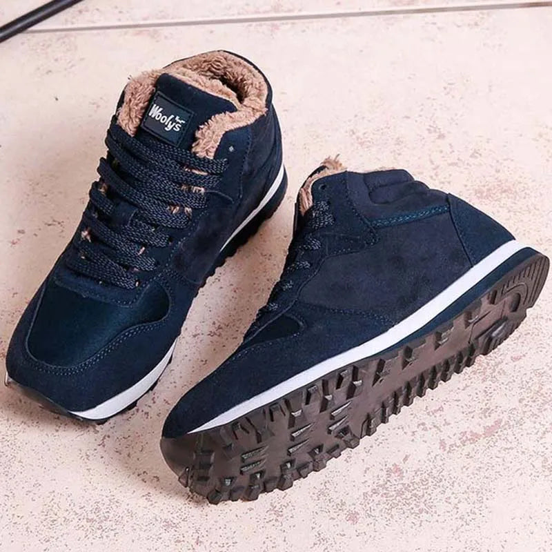 2023 Men Boots Winter Sports Ankle Boots Thickened Plus Size Women Casual Fashion Short Boots Cotton Shoes Platform Snow Boots