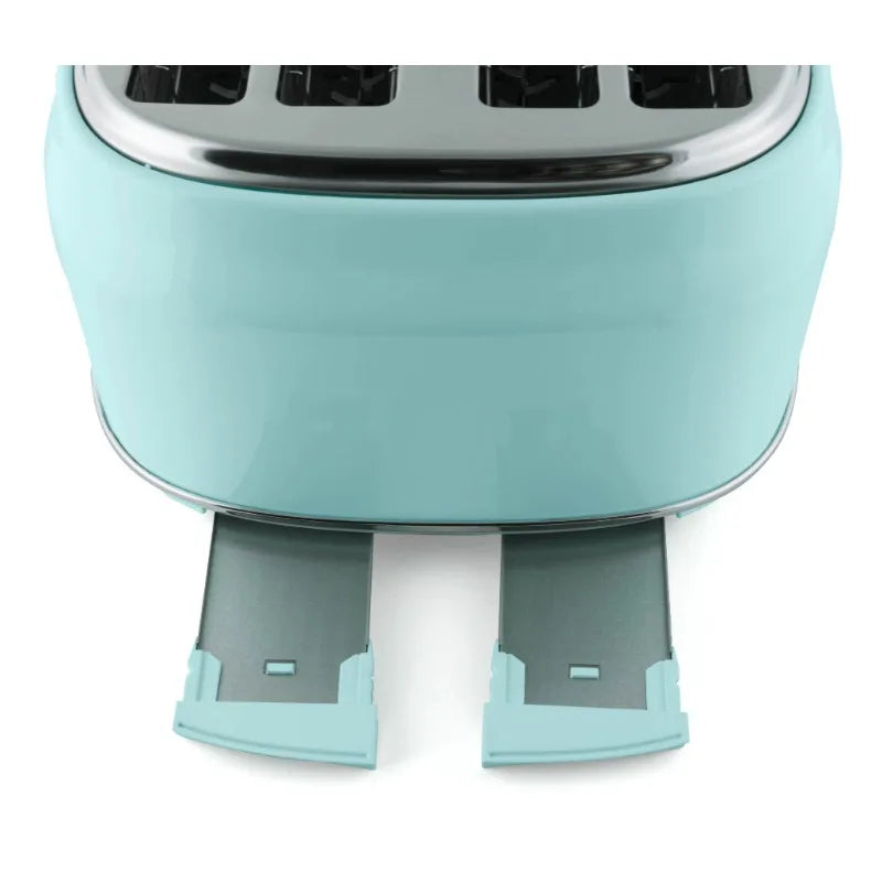 Classic Retro 4-Slice Toaster, Aqua breakfast bread machine bread maker machine