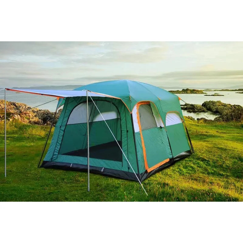 YOUSKY 8-12 People European Large Luxury Wind Resistant Rainproof Family Camping Tent Outdoor Tent