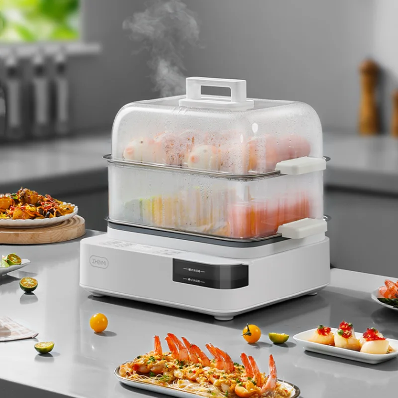 3 Layers Electric Food Steamers Multifunction 20L Cooking Steamer Home Steaming and Stewing Integrated Pot Breakfast Machine