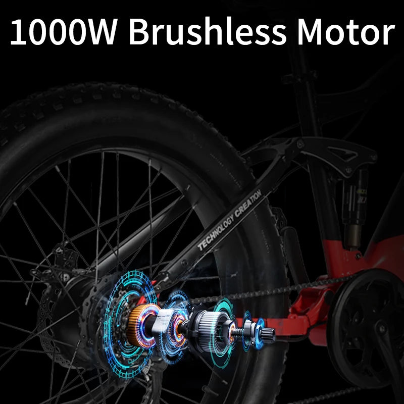 1000W 48V 20Ah 26 Inch Electric Bike Removable Battery Mountain E-bike Cycling Bicycle EU Stock