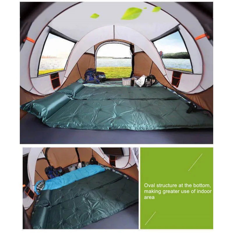 3/4 People Automatic Instant Tent Outdoor Waterproof Camping Glamping Pop Up Tents for Family Avance Para Furgoneta Camping