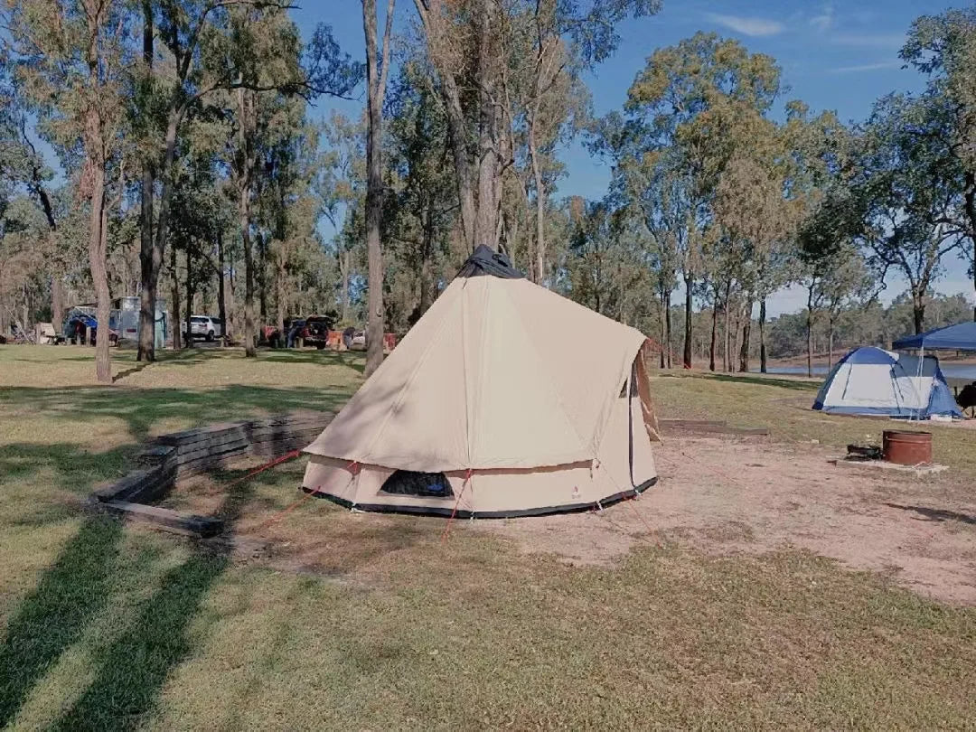 Luxury Customized Tent Waterproof Tent Canvas Large Family Bell Tent For Camping