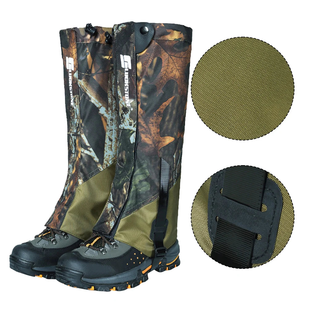 Dustproof Sandproof Leg Gaiters Boot Gaiters For Hunting Skiing Hiking Camping TPU Straps Leg Gaiters Winter Sport Equipment