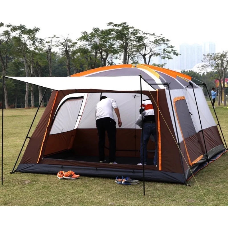 YOUSKY 8-12 People European Large Luxury Wind Resistant Rainproof Family Camping Tent Outdoor Tent