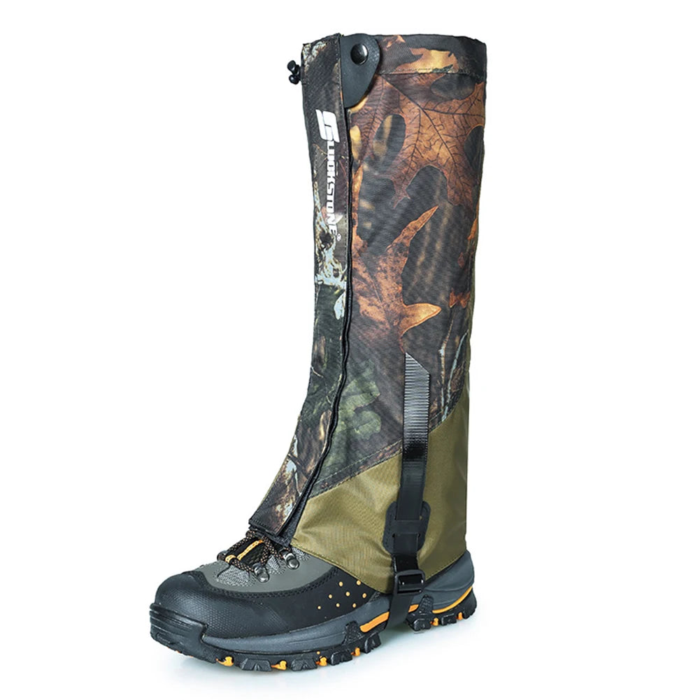 Dustproof Sandproof Leg Gaiters Boot Gaiters For Hunting Skiing Hiking Camping TPU Straps Leg Gaiters Winter Sport Equipment
