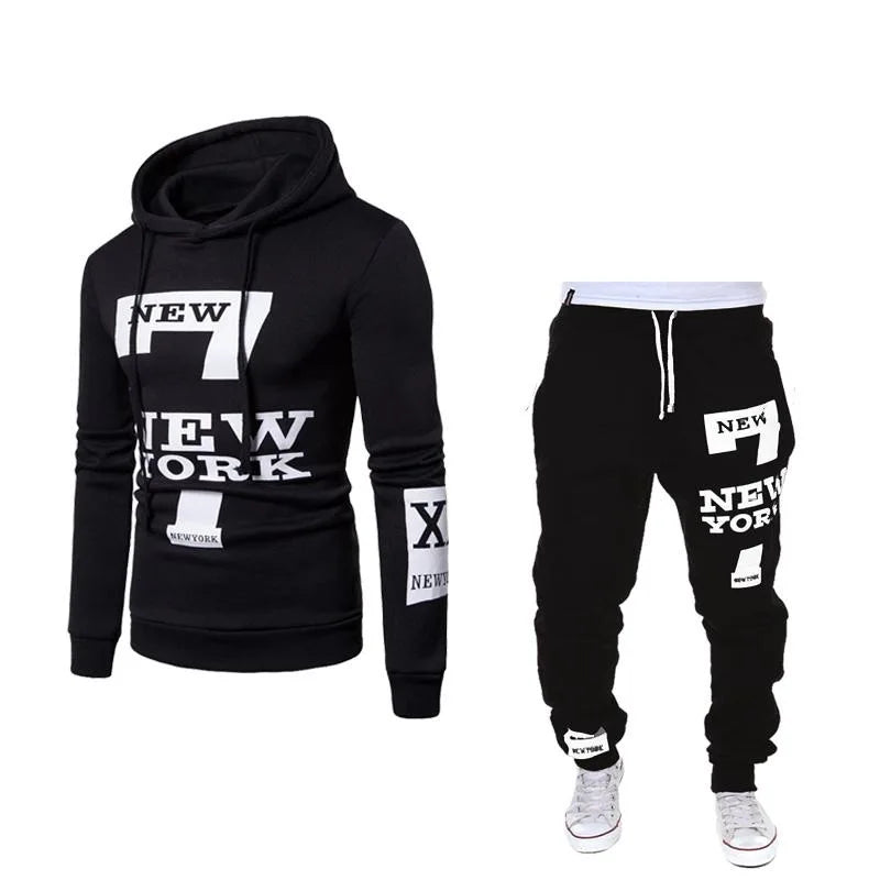 Men Sets 2022 Spring Winter Sweatsuit Set Homme/Women Casual Fleece Sportwear Suits Hoodies Streetwear Men Clothing
