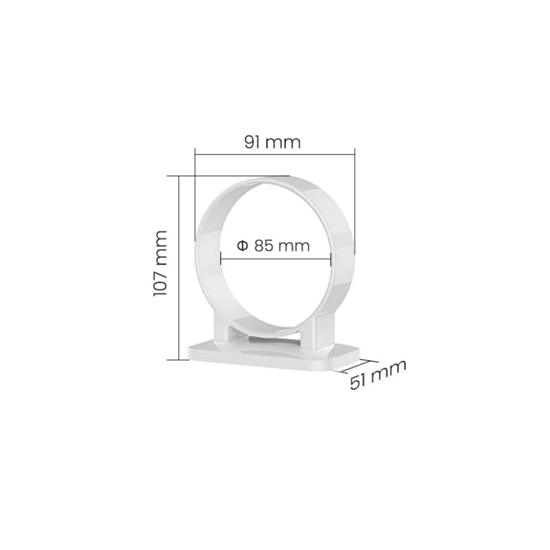 Punch-free Hairdryer Storage Rack Wall Mounted Hair Holder for Home Bathroom Dressing Room