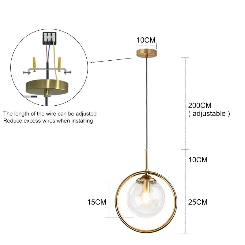 Modern Led Chandeliers Bedside Light Glass Indoor Pendant Light For Living Room Bedroom Chandelier Lamp Home Decor Hanging Lamp