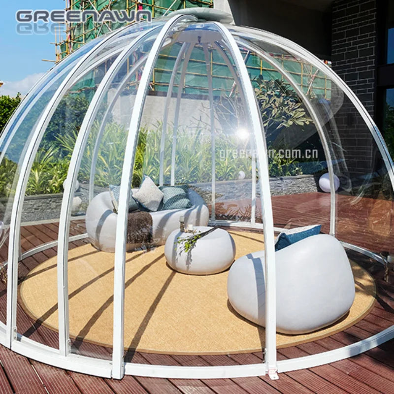 Hot Selling Wind Resistance Pc Polycarbonate Planetarium Dome /Tent Modular Domes Tent Home For Resorts/ Camping Geodesic Dome