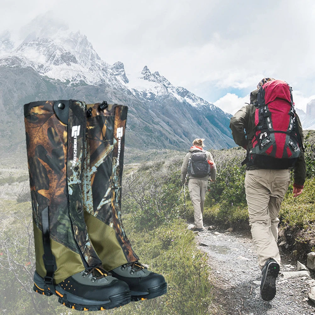 Dustproof Sandproof Leg Gaiters Boot Gaiters For Hunting Skiing Hiking Camping TPU Straps Leg Gaiters Winter Sport Equipment