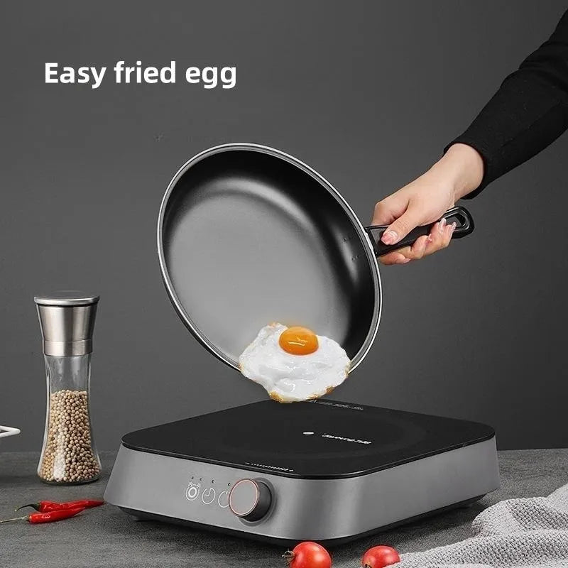 20/25/30cm Frying Pan Cooking Pot Non Stick with Heat Resistant Riveted Handle Large Egg Frying Pan for Gas & Induction Hob