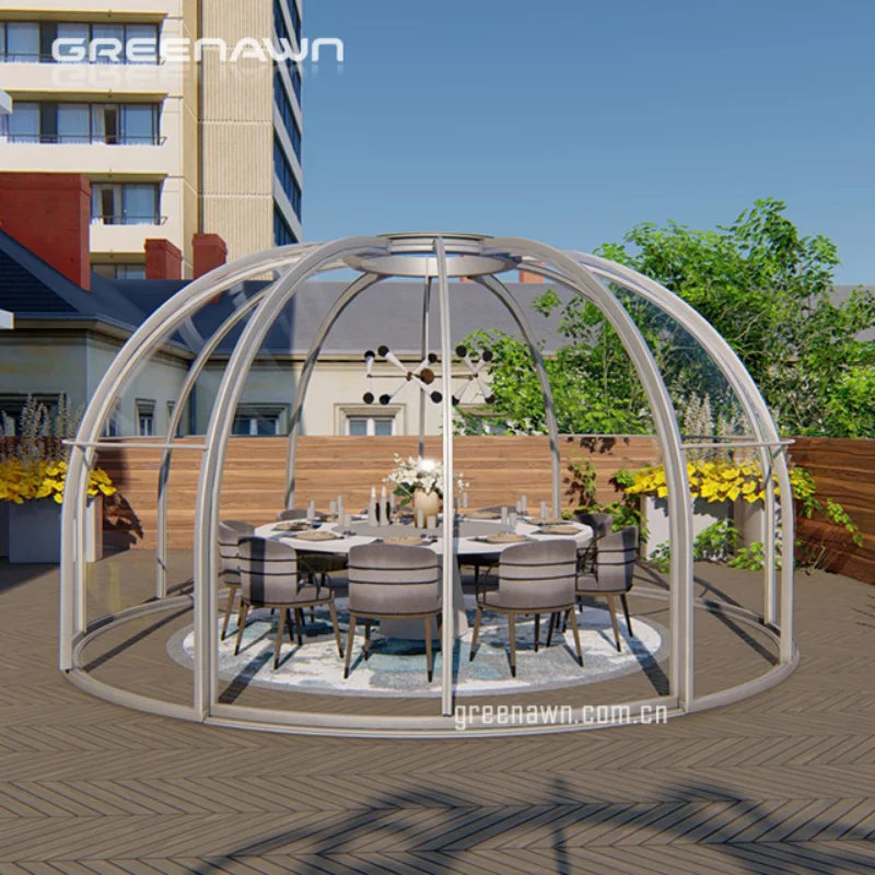 Hot Selling Wind Resistance Pc Polycarbonate Planetarium Dome /Tent Modular Domes Tent Home For Resorts/ Camping Geodesic Dome