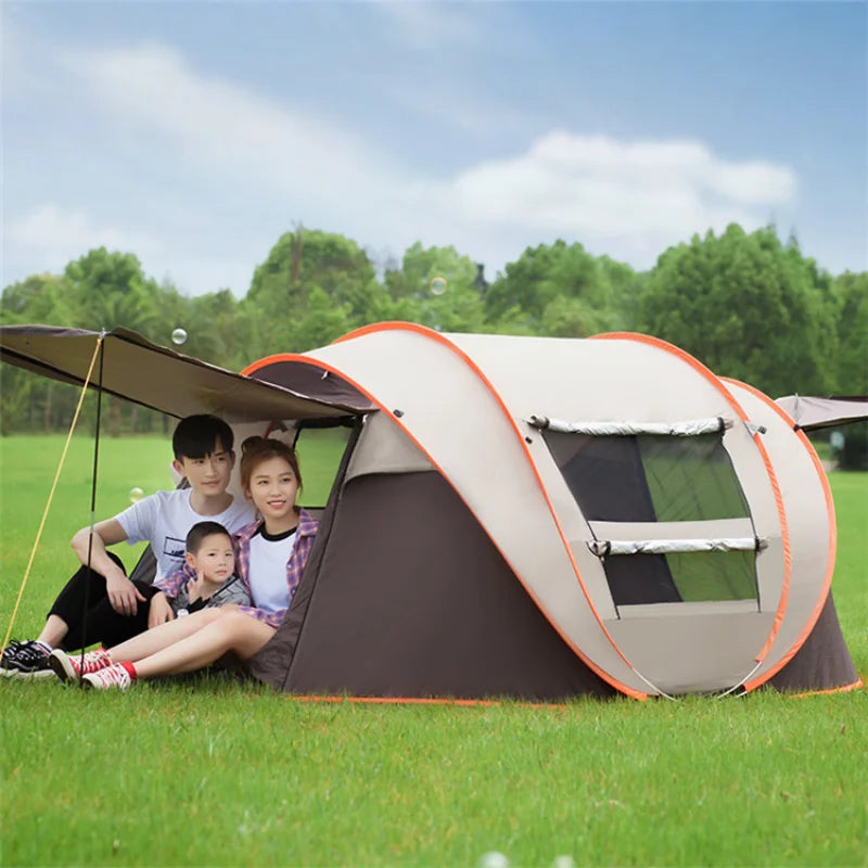 3/4 People Automatic Instant Tent Outdoor Waterproof Camping Glamping Pop Up Tents for Family Avance Para Furgoneta Camping