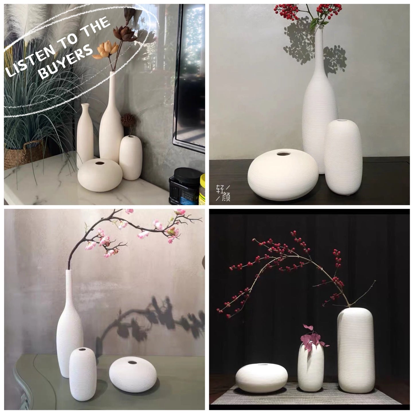 Vase Decoration Household Ceramic Vase Decorative Vases Modern Living Room Decoration Modern Home Decor Vases for Flowers