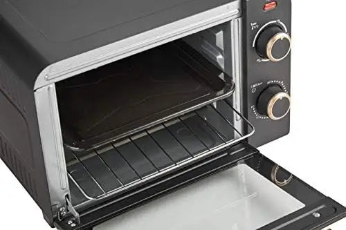 ETO1200B Vintage Diner 50\u2019s Retro Countertop Toaster Oven, 1300W, Bake, Broil, Toast, with Temperature & Adjustable 60 Dtf
