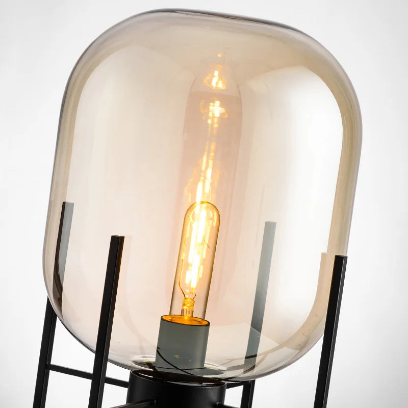 Nordic Retro floor lights living room standing lighting home decor fixtures Iron Glass illumination bedroom floor lamps