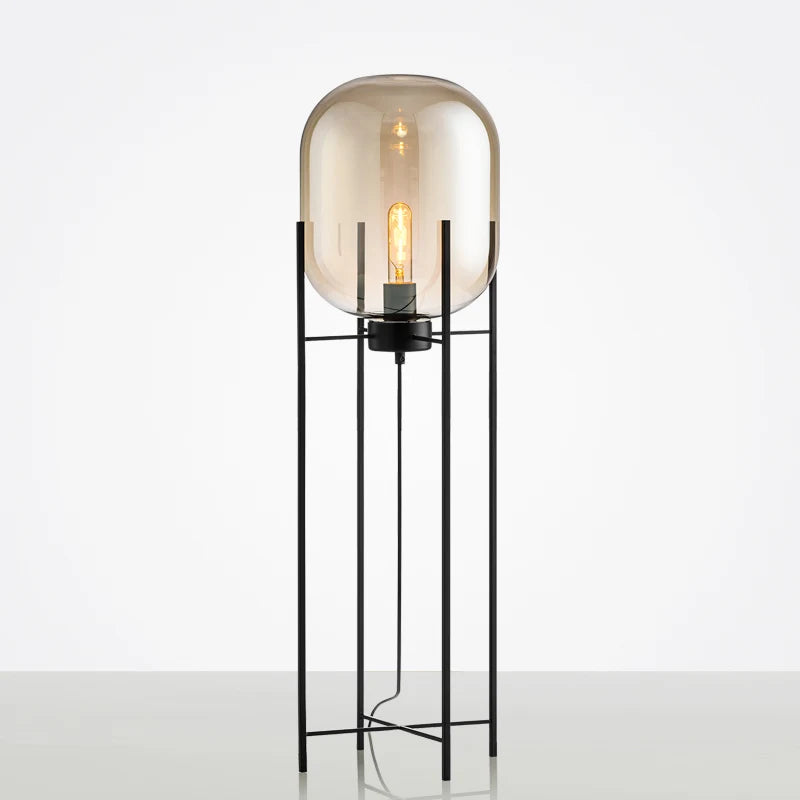 Nordic Retro floor lights living room standing lighting home decor fixtures Iron Glass illumination bedroom floor lamps