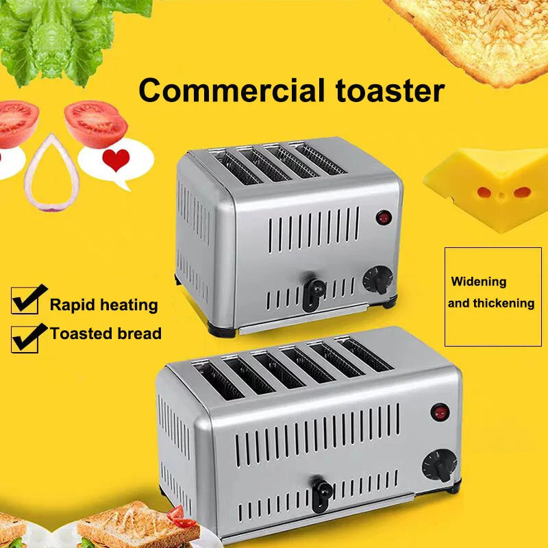1500w 220V Toaster Bread Toasters oven baking kitchen appliances toast machine breakfast sandwich fast safety maker