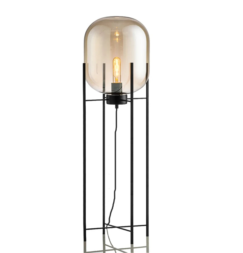 Nordic Retro floor lights living room standing lighting home decor fixtures Iron Glass illumination bedroom floor lamps