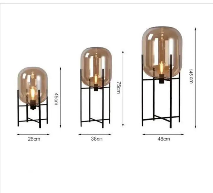Modern home deco lighting Nordic floor lights LED living room standing fixtures Glass illumination bedroom floor lamps