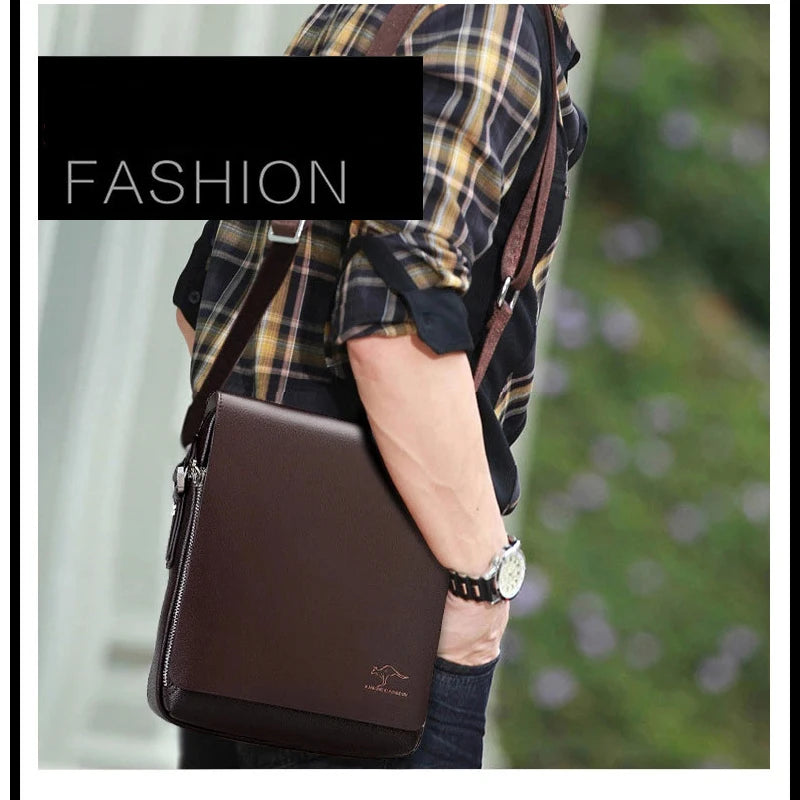 New men's Messenger Bag Luxury brand Kangaroo Man Bag fashion crossbody Bags for male Casual Shoulder bag Handbags