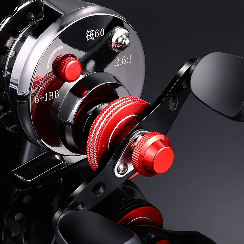 EBZOOL 46+ 1BB 2.6:1 65MM Fly Fishing Reel Wheel with High Foot Fishing Reels Fishing Reel Wheels pesca