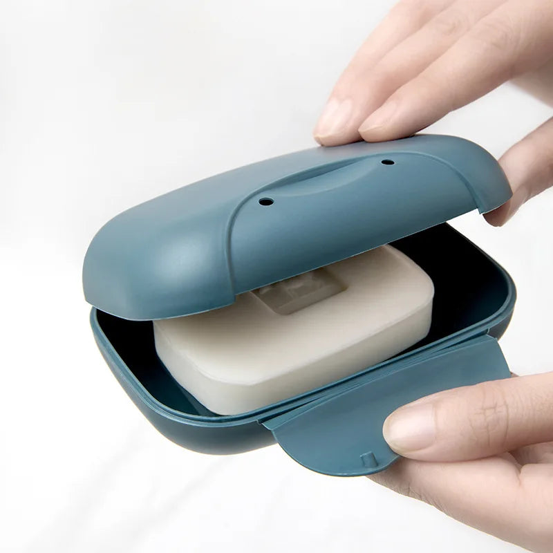 Travel Soap Box Four Colors Waterproof Leak Proof Stylish Compact Easy To Carry Bathroom Storage Sealed Box Portable Soap Dish