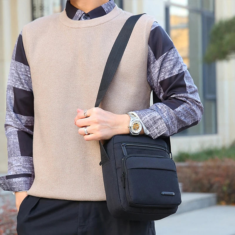 Men Canvas Shoulder Bags Casual Tote Sling Bag Men's Crossbody Bag Luxury Messenger Bags Fashion Handbag for Male New Design