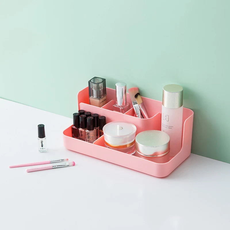 Makeup Organizer Bathroom Storage Box Cosmetic Organiser Office Desktop Make Up Jewelry Storage Box Sundries Container