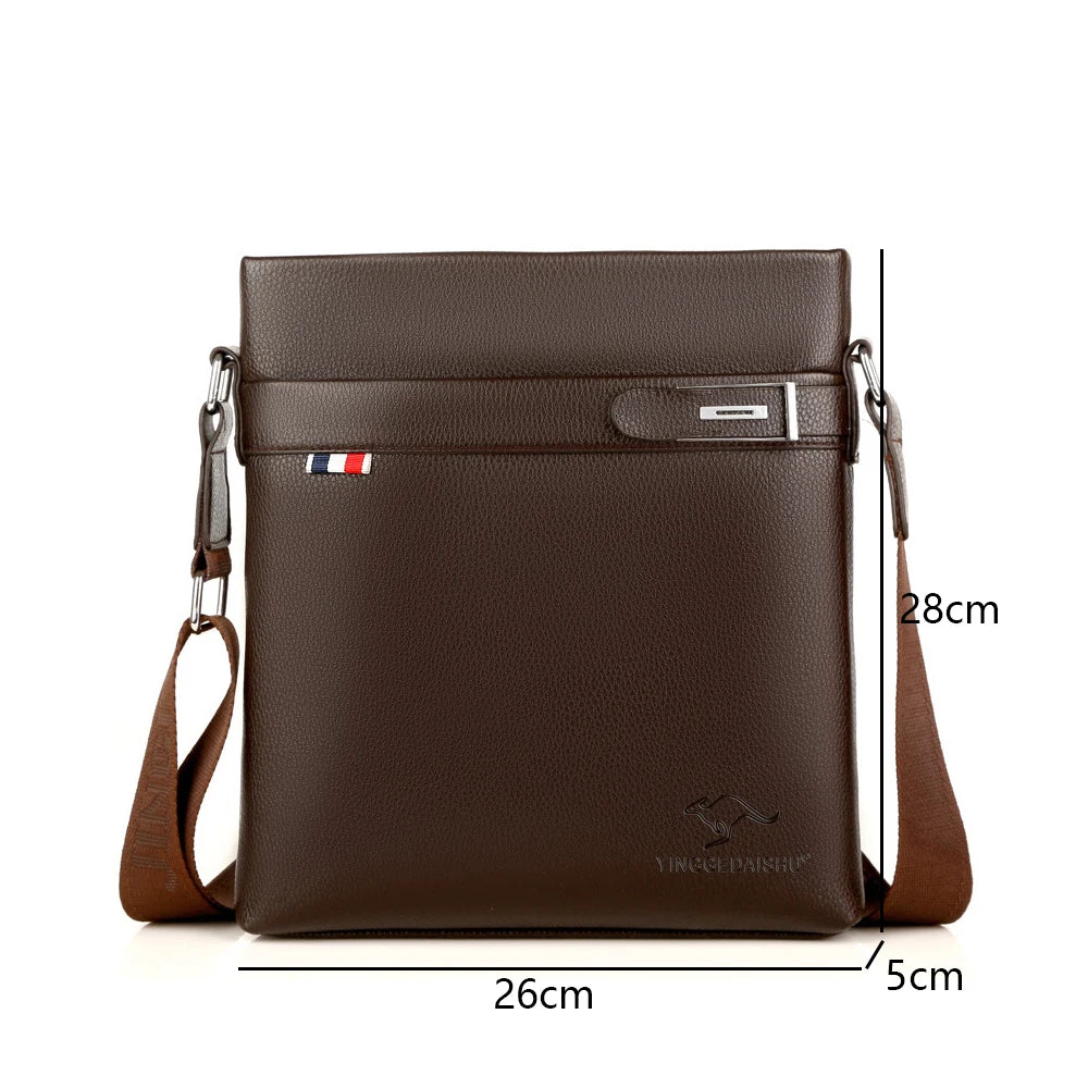 Peaker Shoulder Bag For Men PU Leather Business Style Men's Messenger Crossbody Bag lUXURY Brand Fashion Man Bag Handbag