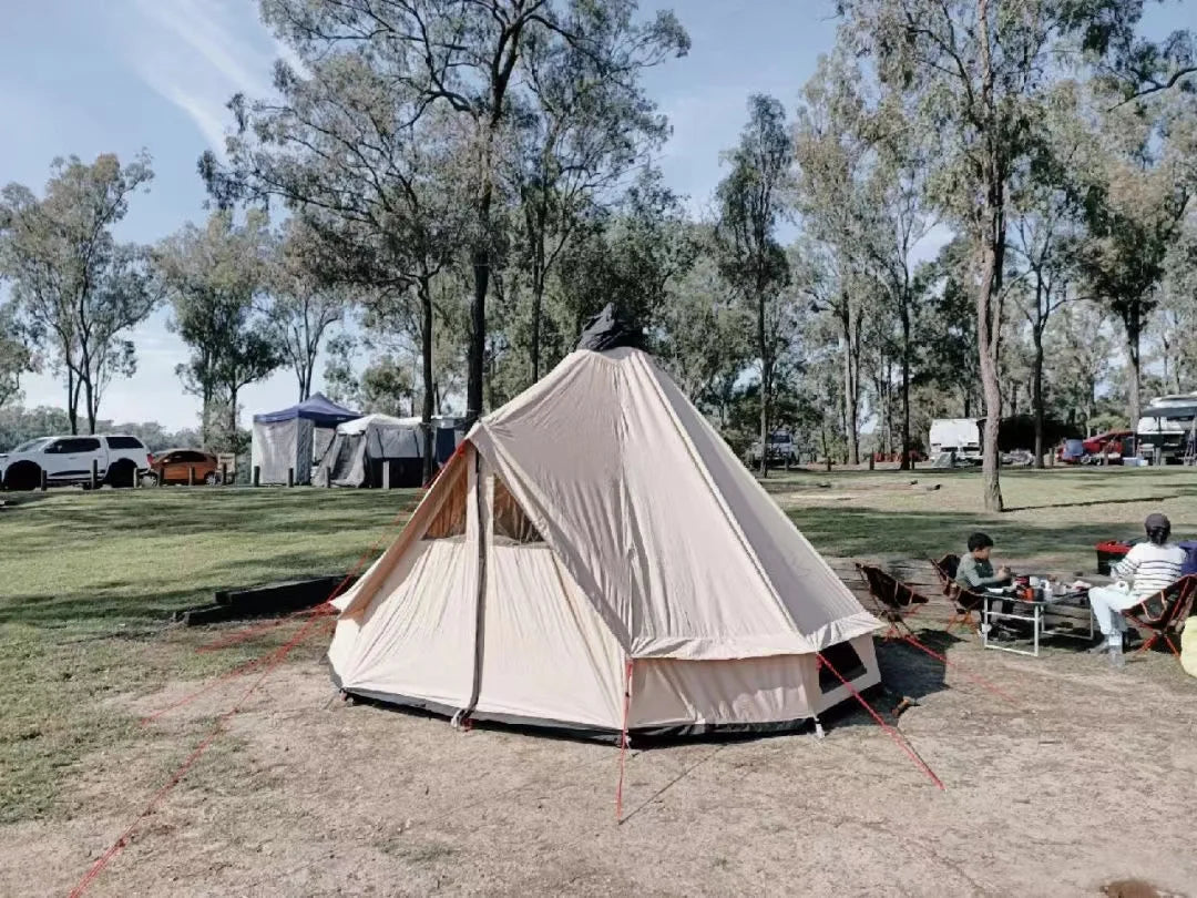 Luxury Customized Tent Waterproof Tent Canvas Large Family Bell Tent For Camping