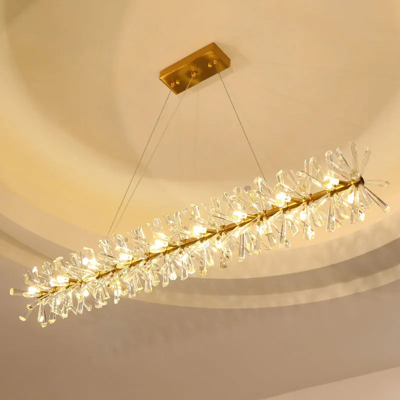 Nordic Luxury Pendant Light Crystal LED Chandelier 40 60 80cm Ring Chandelier Living Bedroom Light Fixtures
