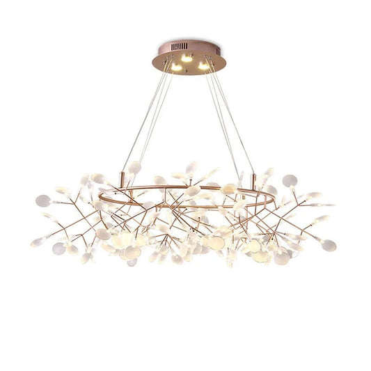 Modern LED Firefly Chandelier Industrial Light Fixture Celing Chandelier for Living Room Dinning Room Hotel Decor Hang Lamp