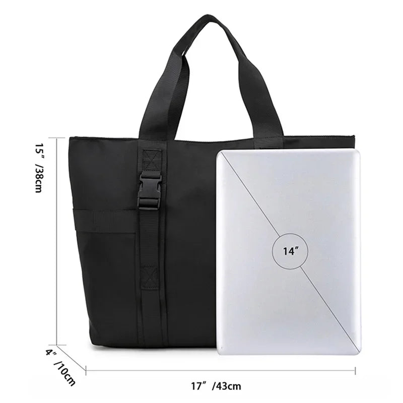 Men's Handbag Japanese Tote Bags Cloth Fashion Shoulder Bags For Man 2023 Luxury Designer Large Student Black Male Casual Bag 가방